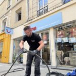 Préparation chantier enlèvement de graffiti